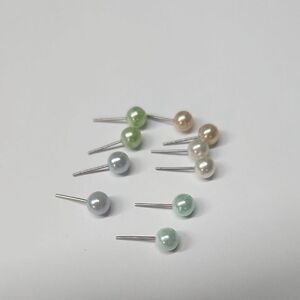 Charisma 6mm Elegant Composite Pearl Stud Earrings Hypoallergenic
